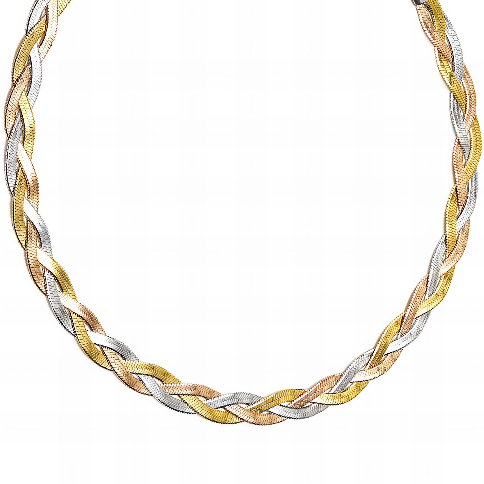 Minimalistisk chain necklace vist på model – elegant og tidløs