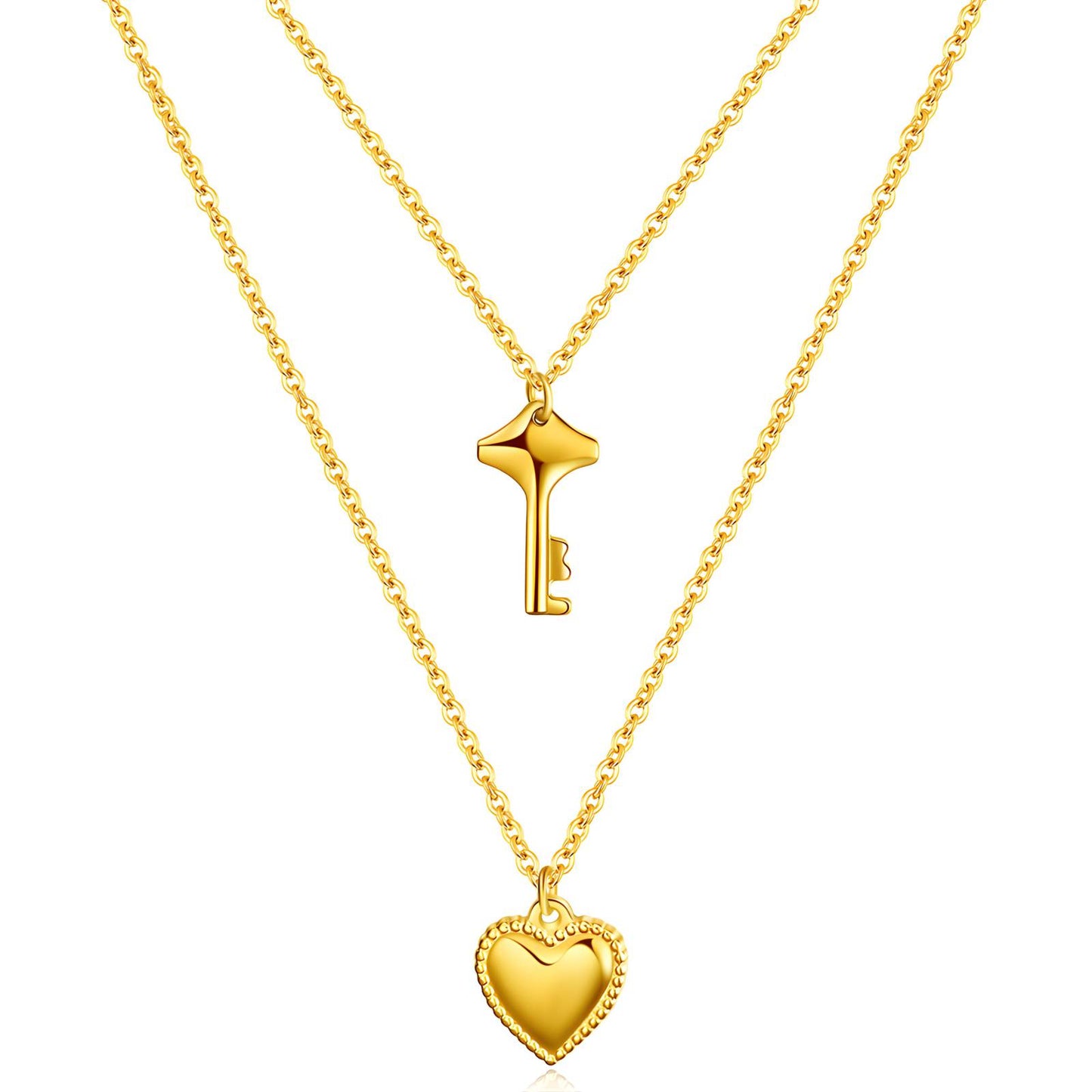Heart Key Necklace