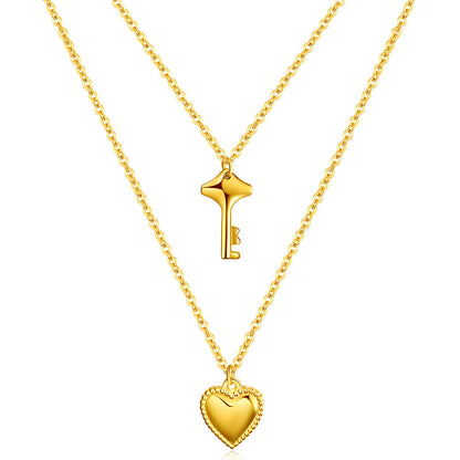Heart Key Necklace