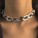 Enkel CCB Kort Halskæde - Retro Kreativ Guld Clavicle Charm