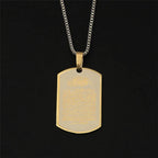 Vintage Allah Ayatul Kursi Halskæde - Islamisk Pendant i Rustfrit Stål