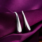 925 Sterling Sølv Creol Øreringe - Vanddråbe Pendant til Kvinder