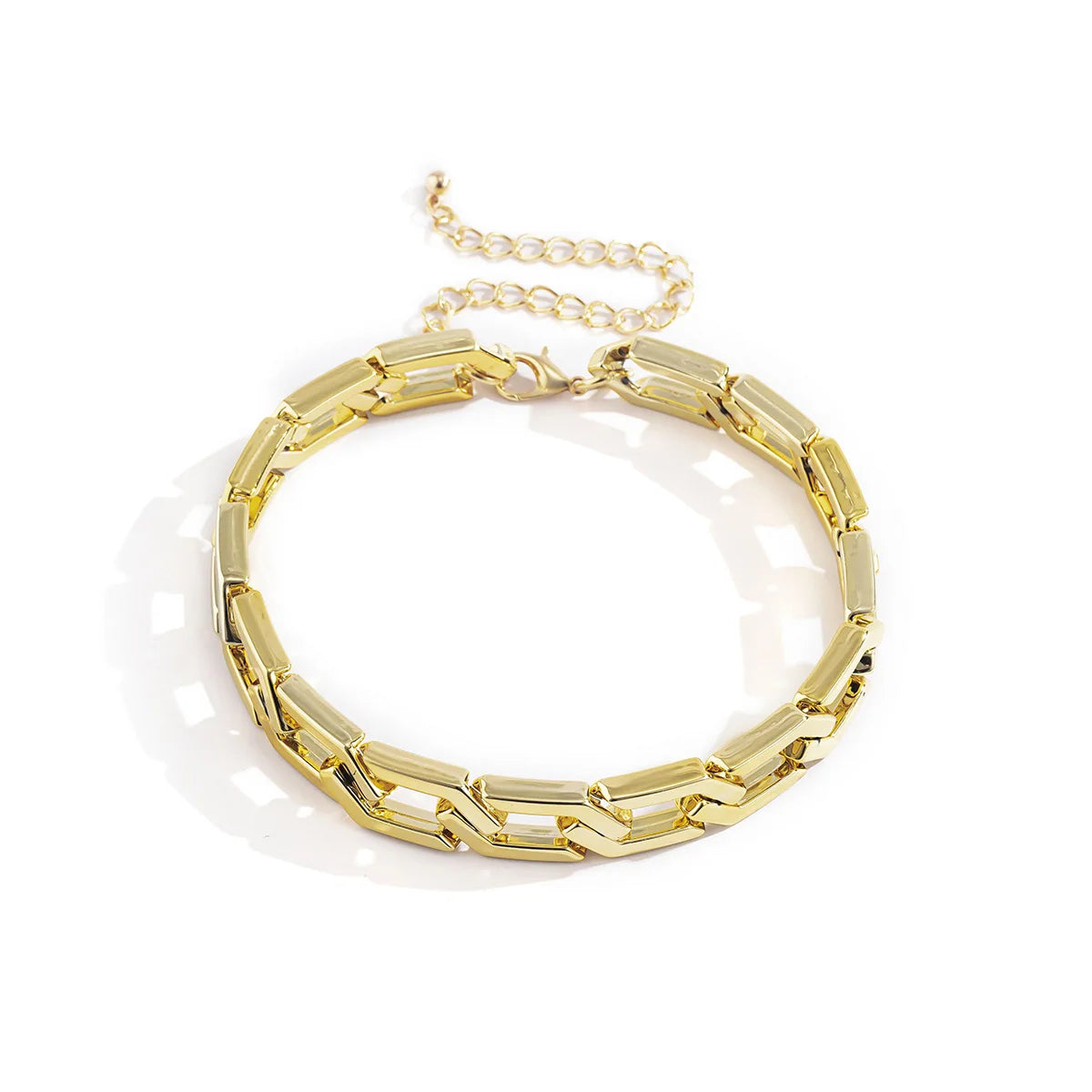 Enkel CCB Kort Halskæde - Retro Kreativ Guld Clavicle Charm