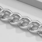 Punk Miami Cuban Armbånd - Retro Hip Hop Guld Aluminium