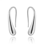 925 Sterling Sølv Creol Øreringe - Vanddråbe Pendant til Kvinder