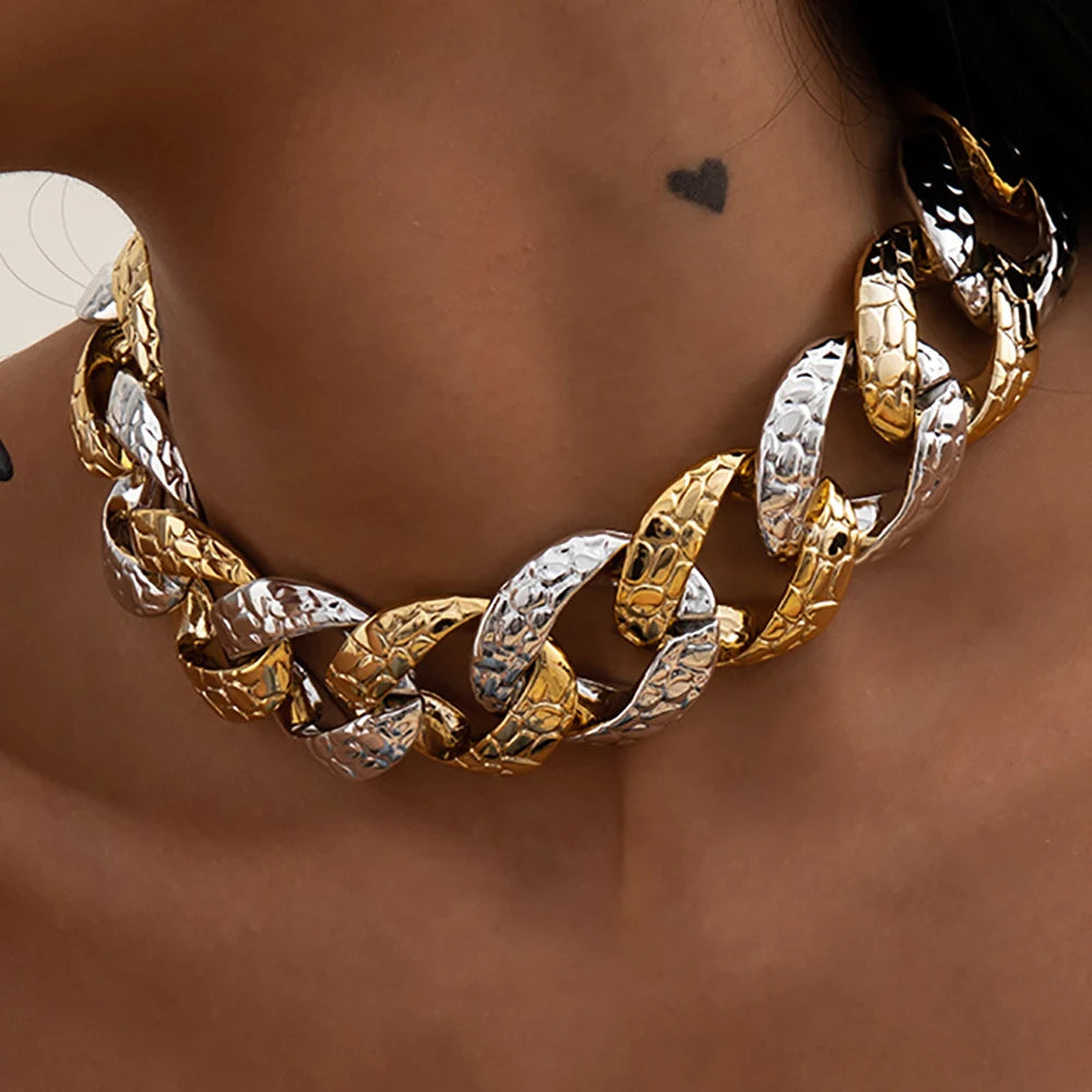 Punk Overdrevet CCB Kæde Halskæde - Retro Gothic Choker