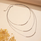 Boho Rund Slangekæde Halskæde - Flerlag Guld Choker