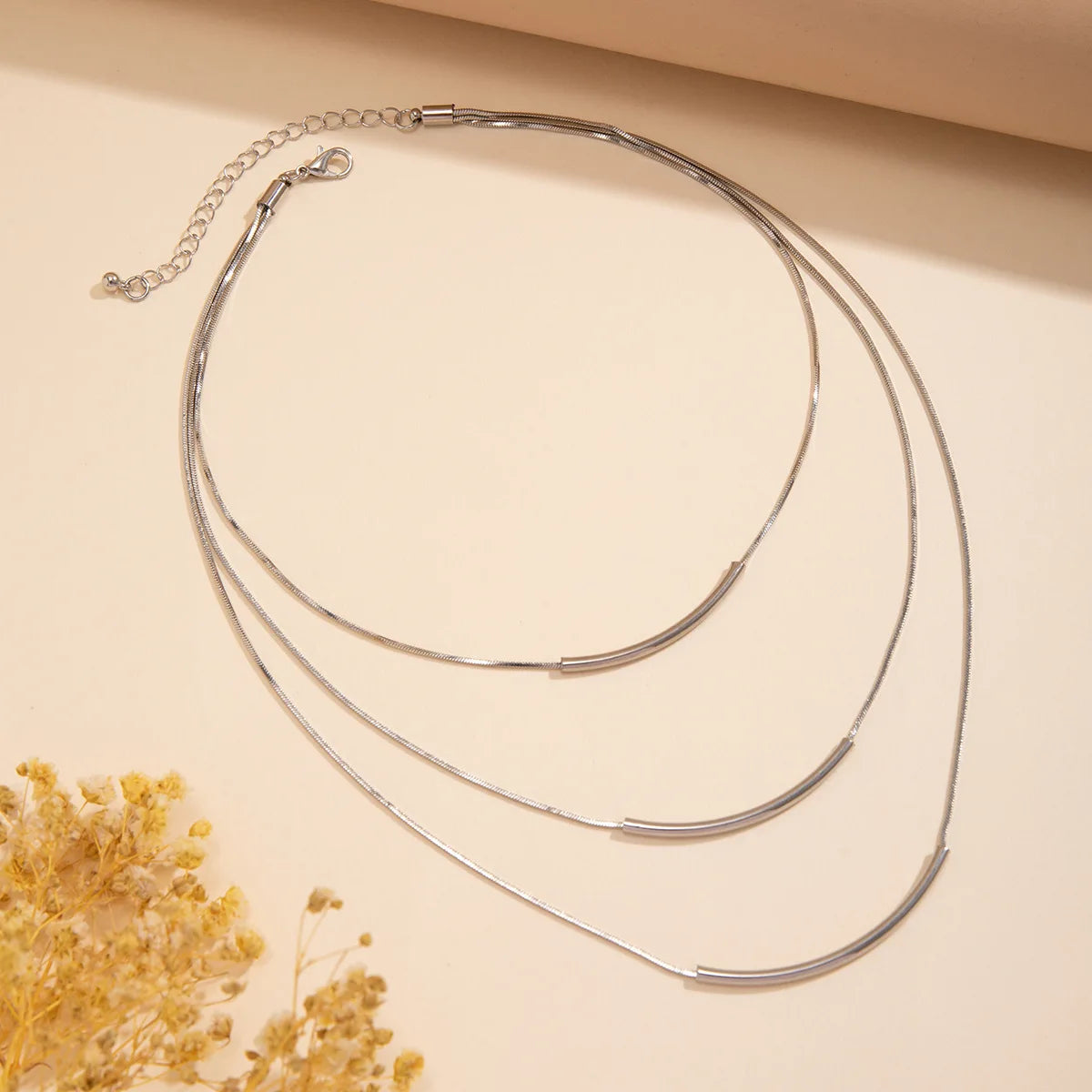 Boho Rund Slangekæde Halskæde - Flerlag Guld Choker