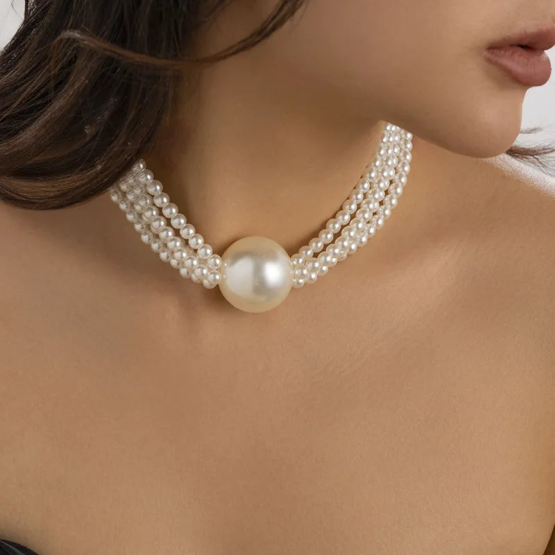 Punk Flerlag Box Chain Halskæde - Hip Hop Guld Clavicle