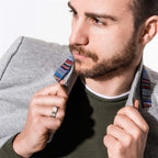 8mm Vielsesring i Rustfrit Stål - Matteret Ring med Facetteret Kant