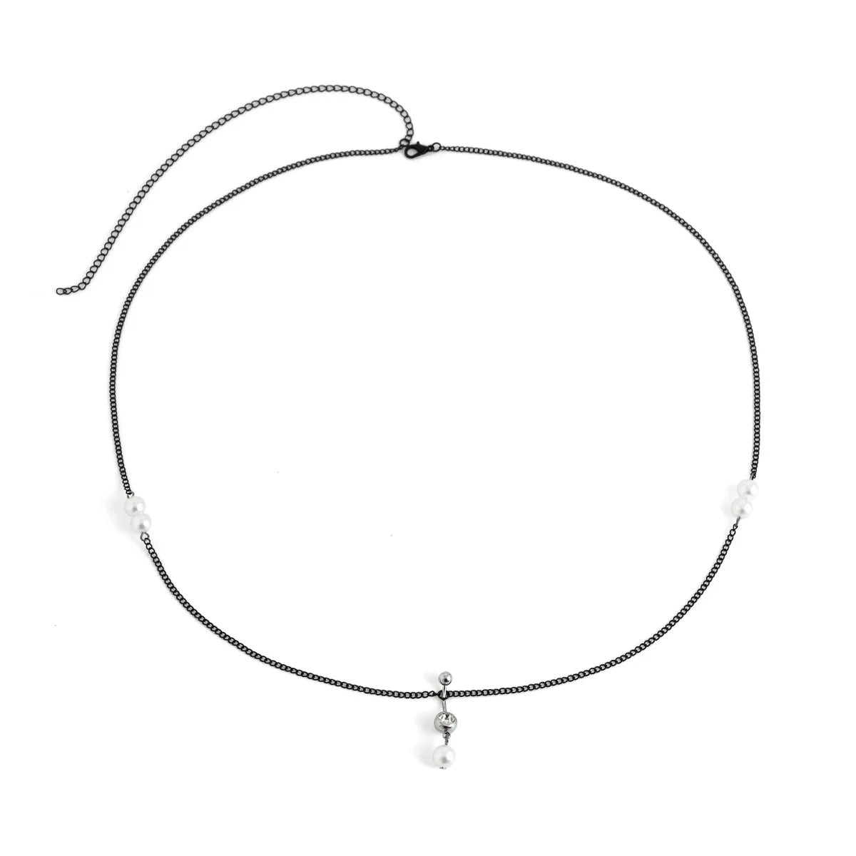 Boho Perle Taljekæde - Retro Navlepiercing Guld Kropskæde