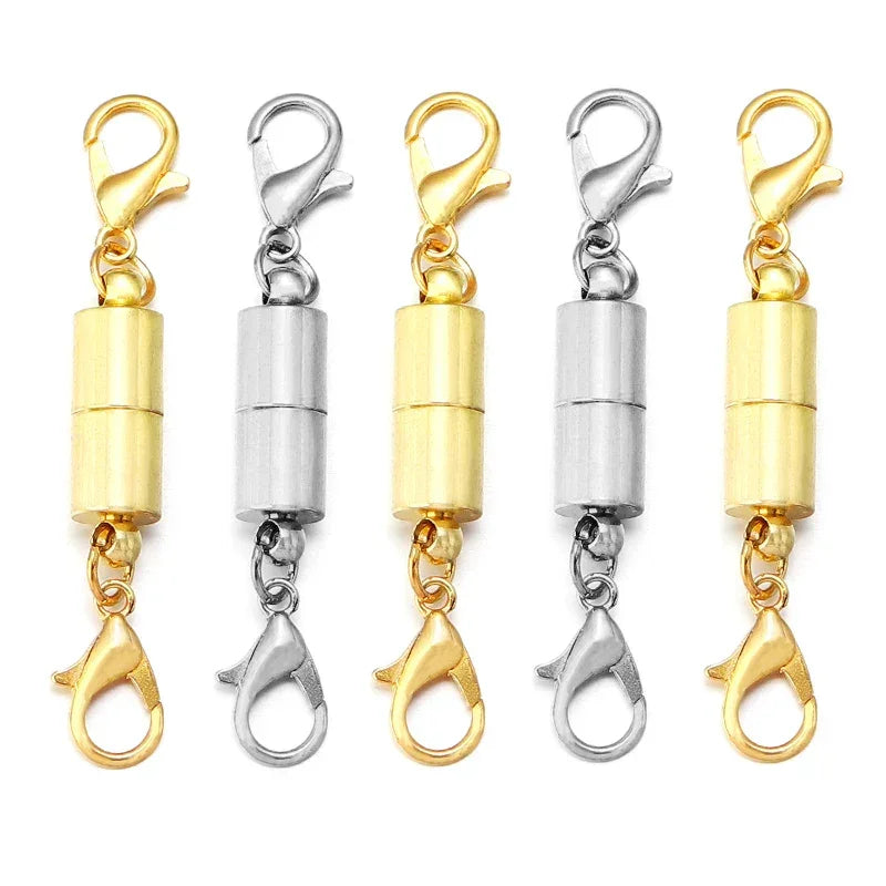 Magnetiske smykkelåse i guld og sølv, praktisk til halskæder og armbånd accessories