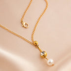 Boho Perle Taljekæde - Retro Navlepiercing Guld Kropskæde