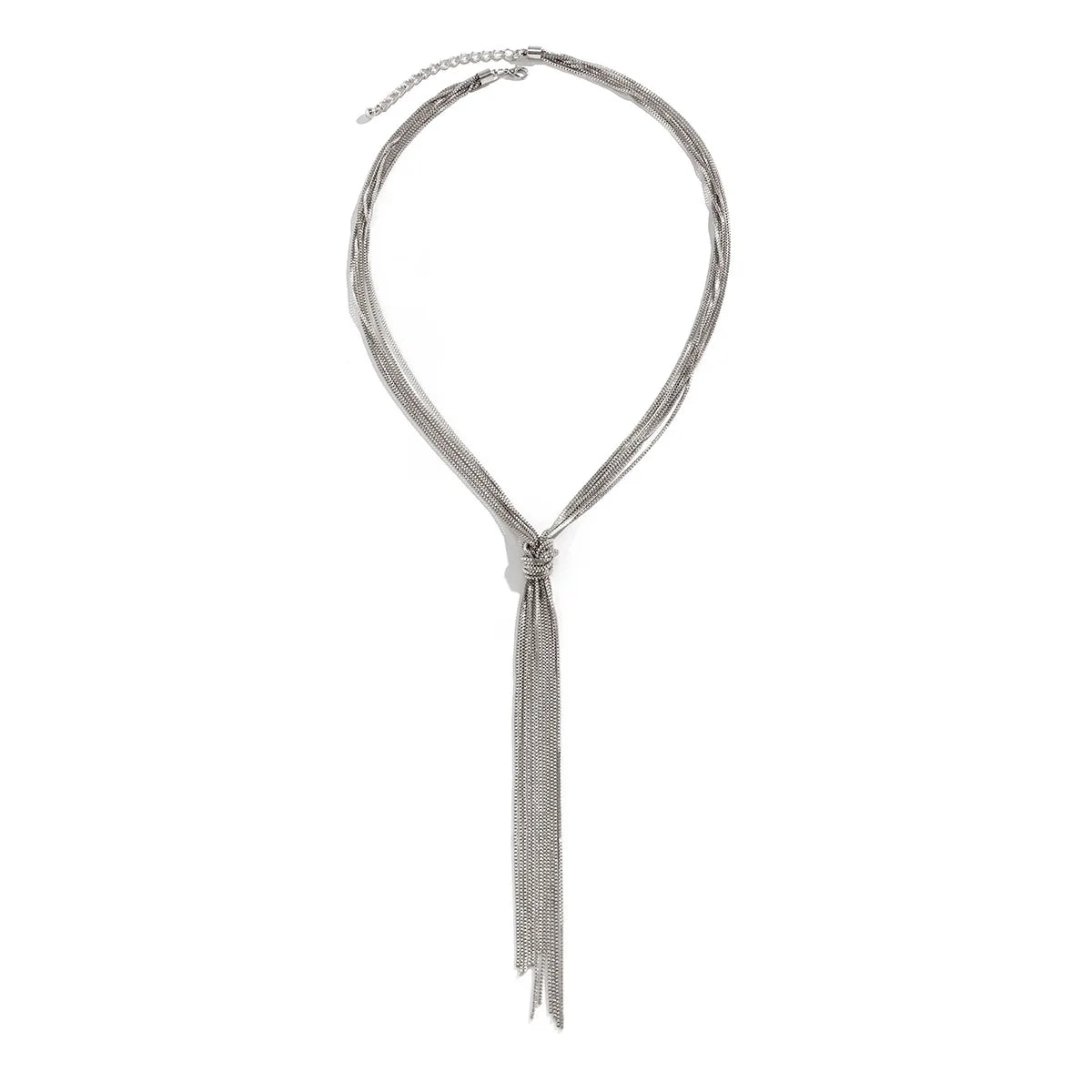 Vintage Guldfarvet Halskæde - Lang Kvast Vedhæng med Kæde