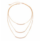 Boho Rund Slangekæde Halskæde - Flerlag Guld Choker