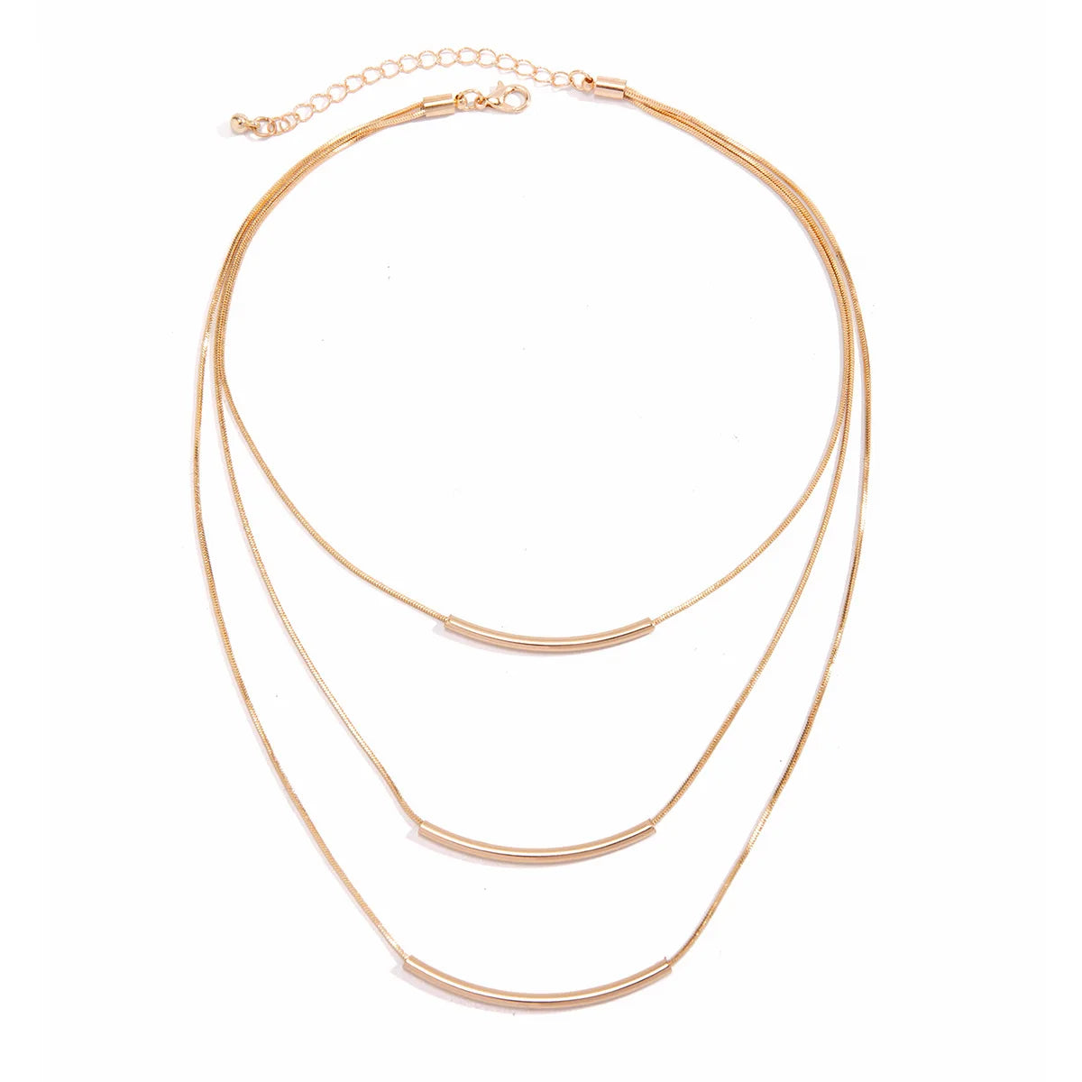 Boho Rund Slangekæde Halskæde - Flerlag Guld Choker