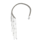 Retro Perle Halskæde - Uregelmæssig Kvast Vedhæng i Sølv