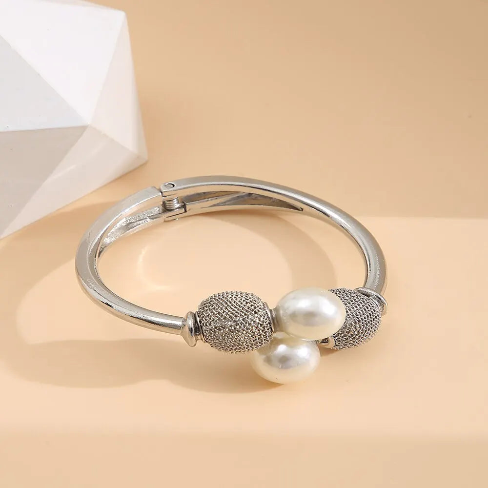 Justerbart Perle Armbånd - Geometrisk Sfærisk Design til Kvinder