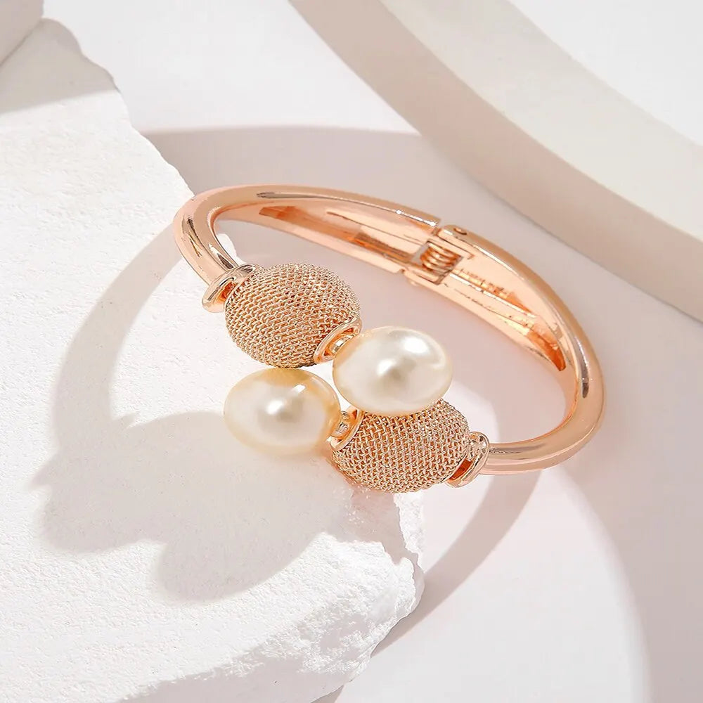 Justerbart Perle Armbånd - Geometrisk Sfærisk Design til Kvinder