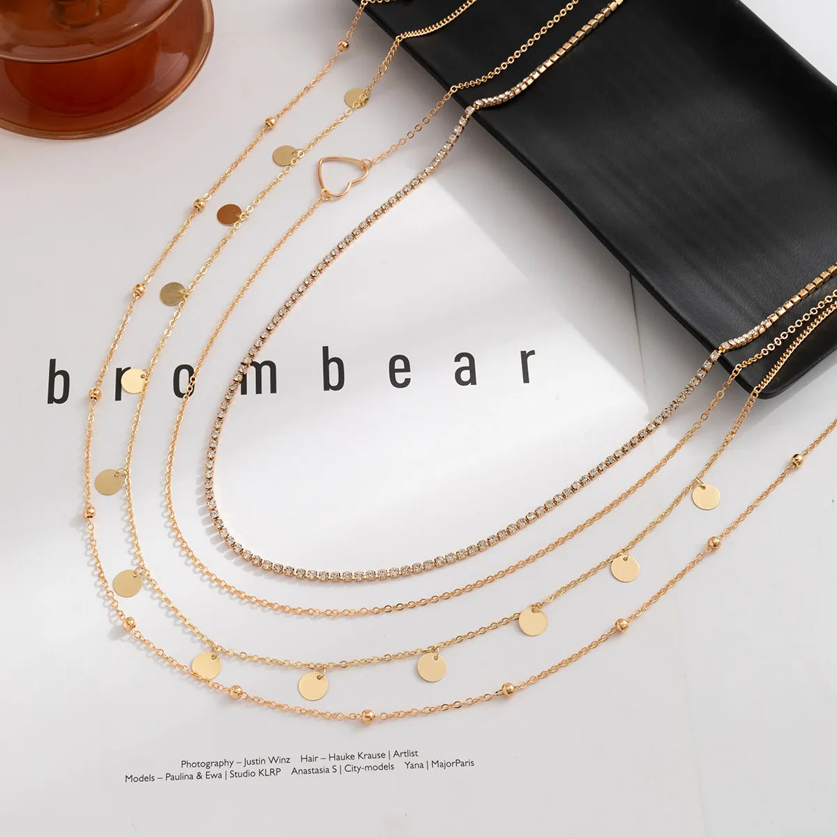 Boho Vintage Taljekæde - Krystal Pailletter Hjerte Vedhæng