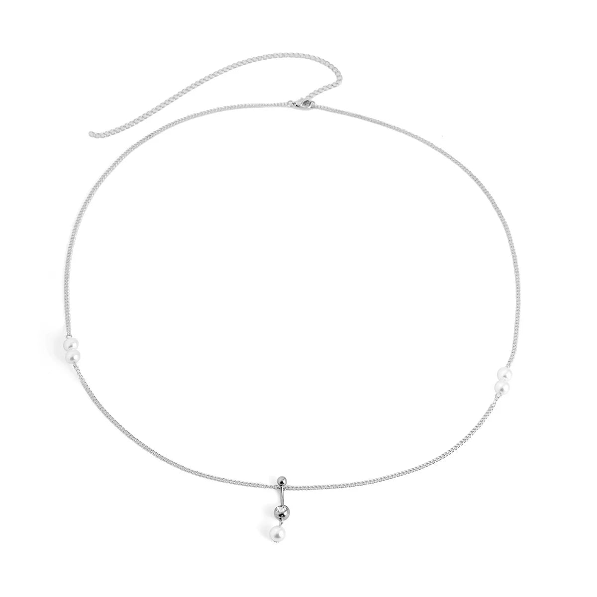 Boho Perle Taljekæde - Retro Navlepiercing Guld Kropskæde