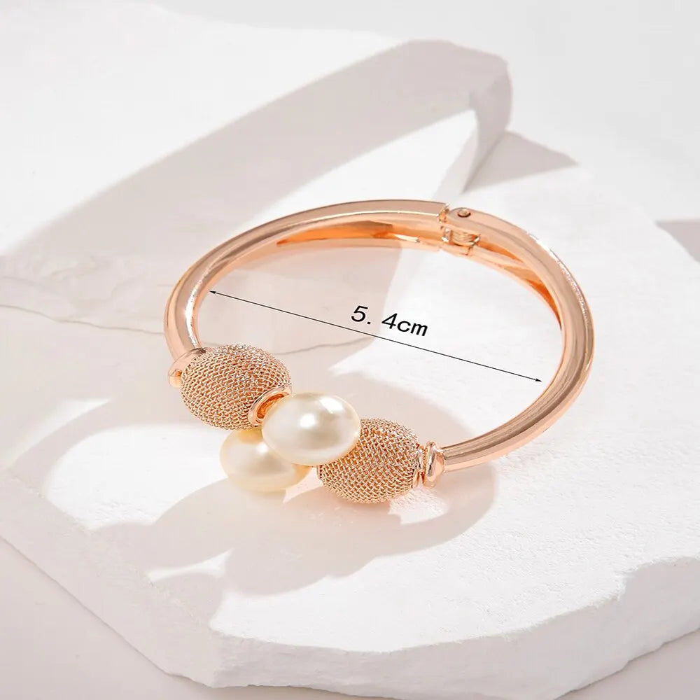 Justerbart Perle Armbånd - Geometrisk Sfærisk Design til Kvinder