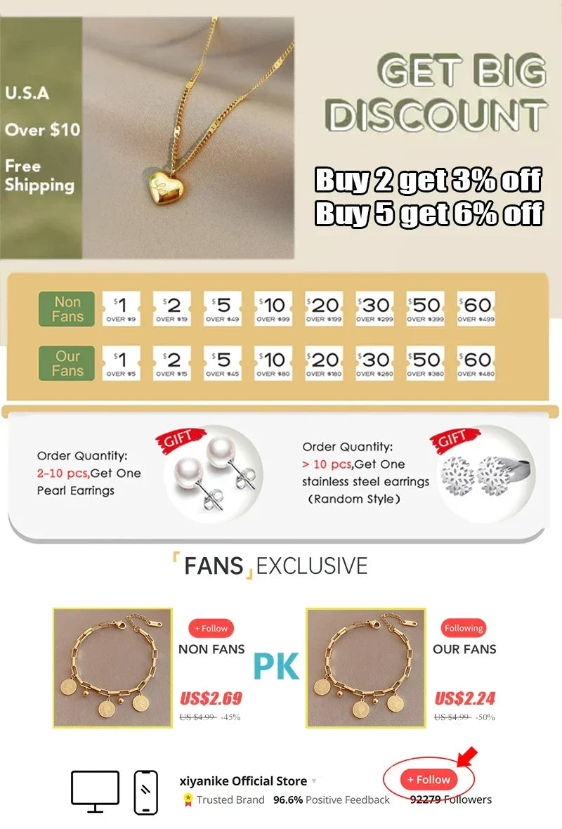 Guldfarvet hjertehalskæde og armbånd med mønter, eksklusive smykker med rabattilbud, accessories og gratis fragt.