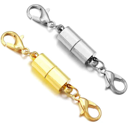 Magnetiske smykkemagneter i guld og sølv til halskæder og armbånd, stilfuldt smykketilbehør