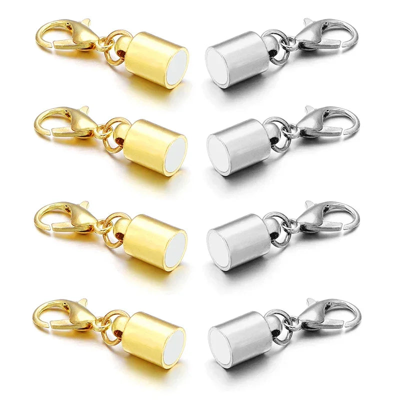 Magnetiske smykkelåse i guld og sølv, perfekte til armbånd og halskæder, elegante accessories