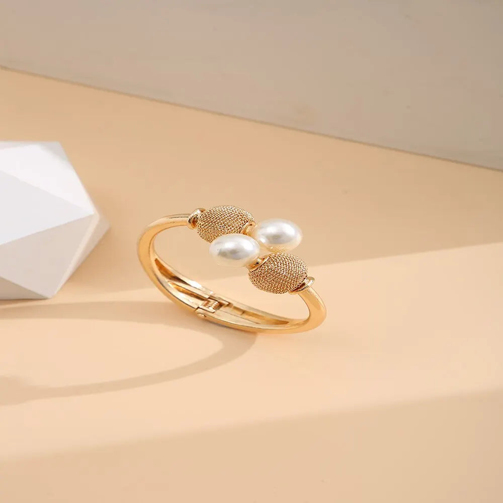 Justerbart Perle Armbånd - Geometrisk Sfærisk Design til Kvinder