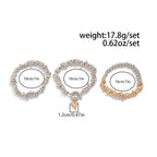 Retro Hjerte Halskæde - Flerlagsperler i Uregelmæssig Stil