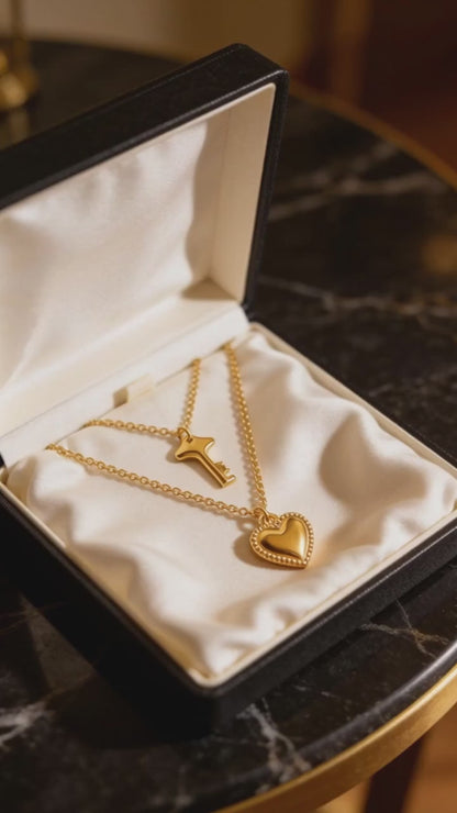 Heart Key Necklace